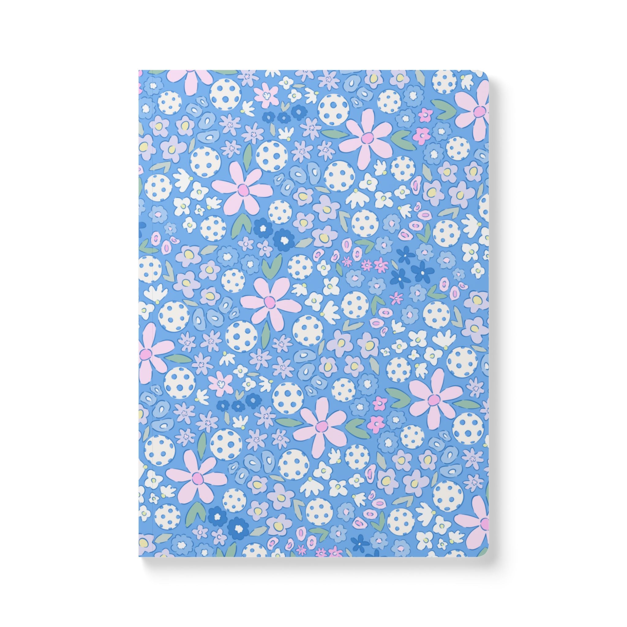 Bloom And Dink Pickleball Soft Cover Notebook