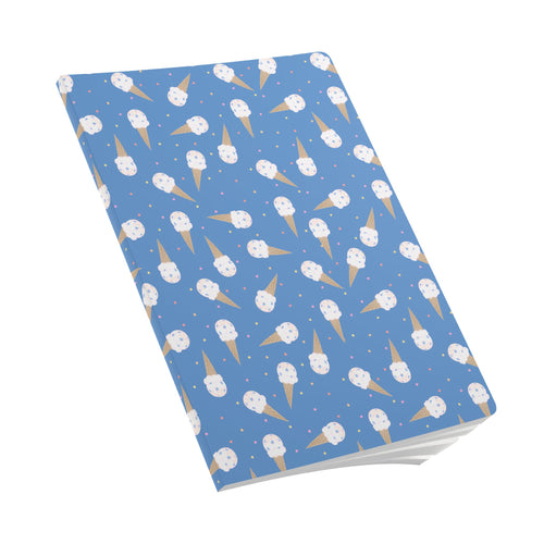 Blue Soft Serve Pickleball Soft Cover Notebook