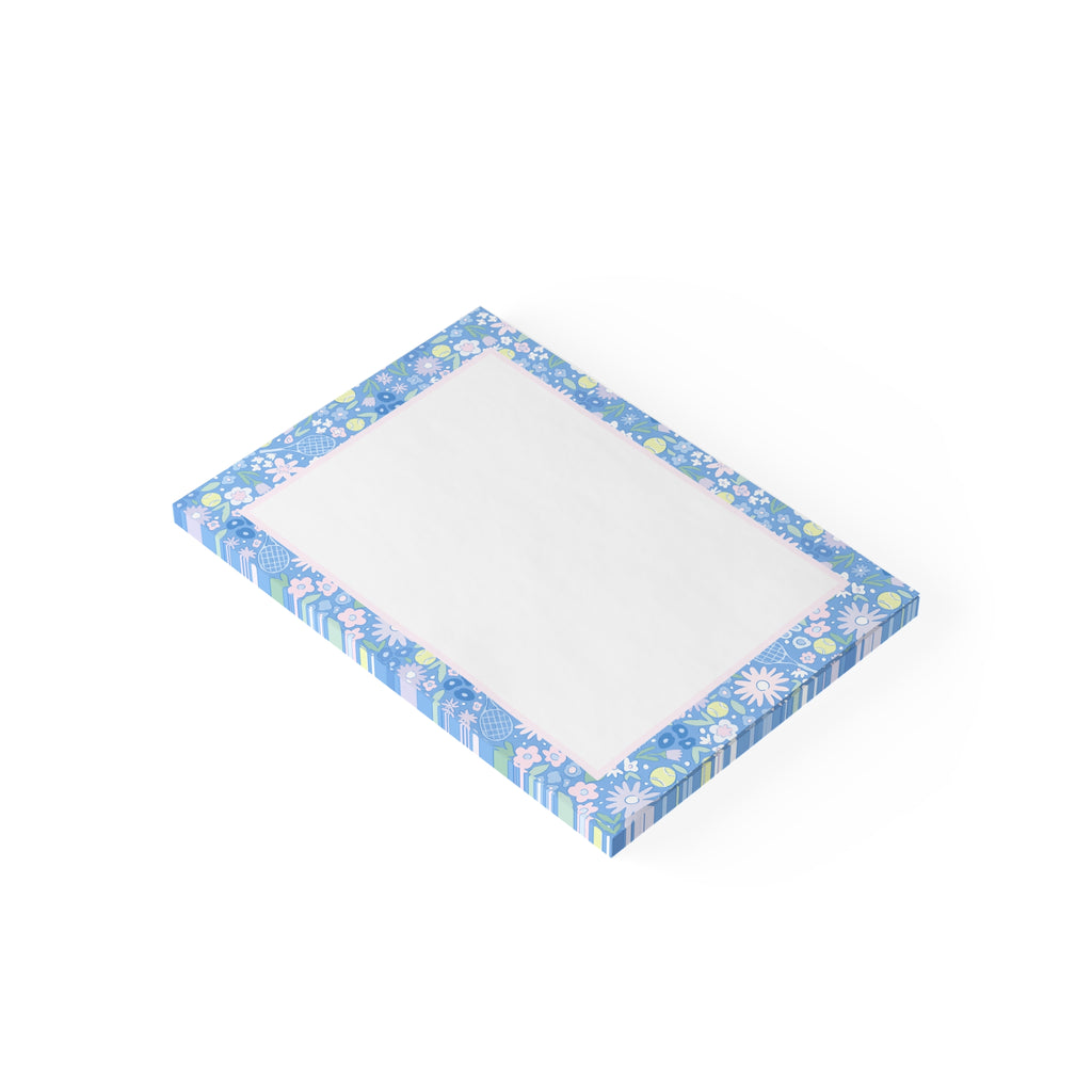 Tennis Blues Post-It Notes