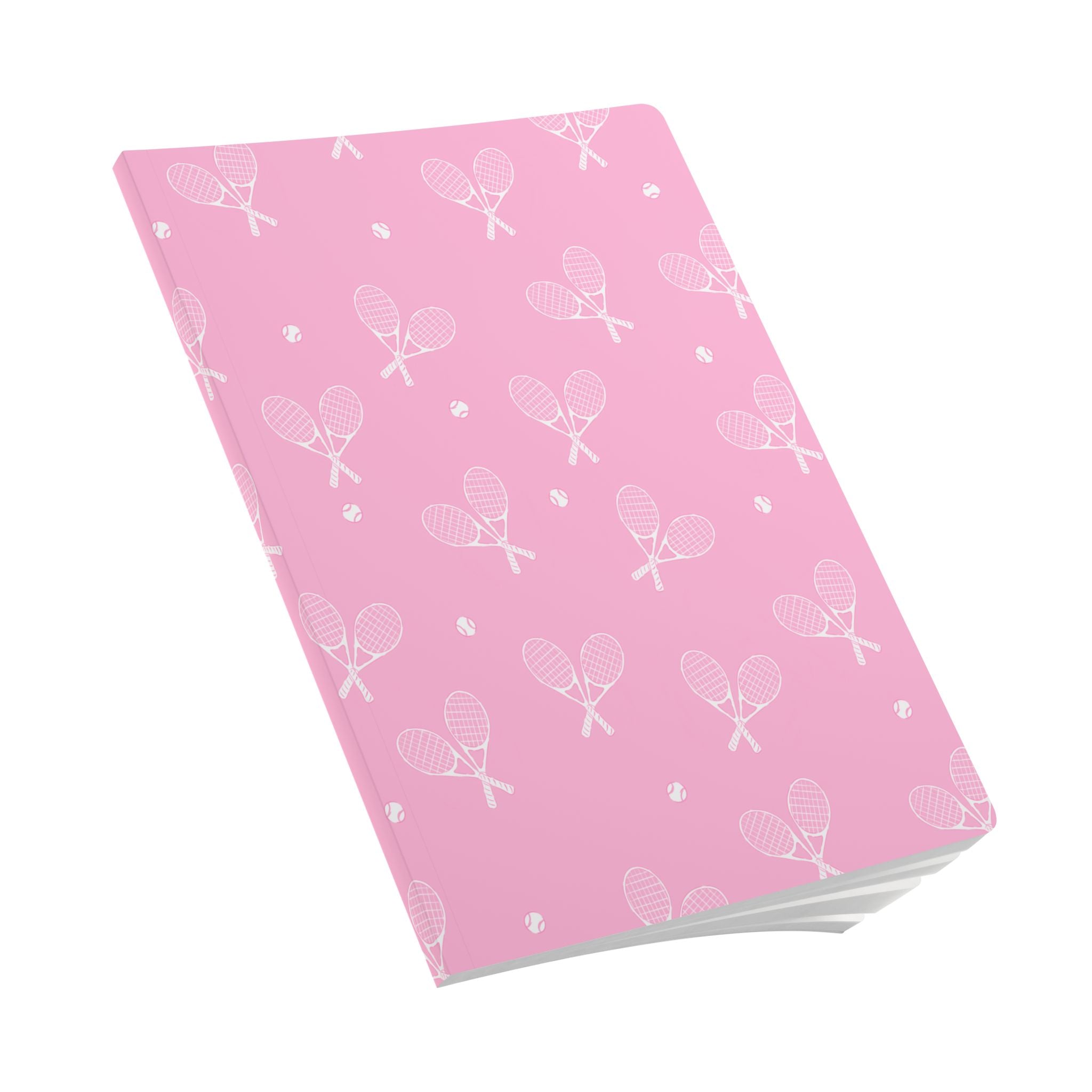 Causing a Racquet Tennis Soft Cover Notebook
