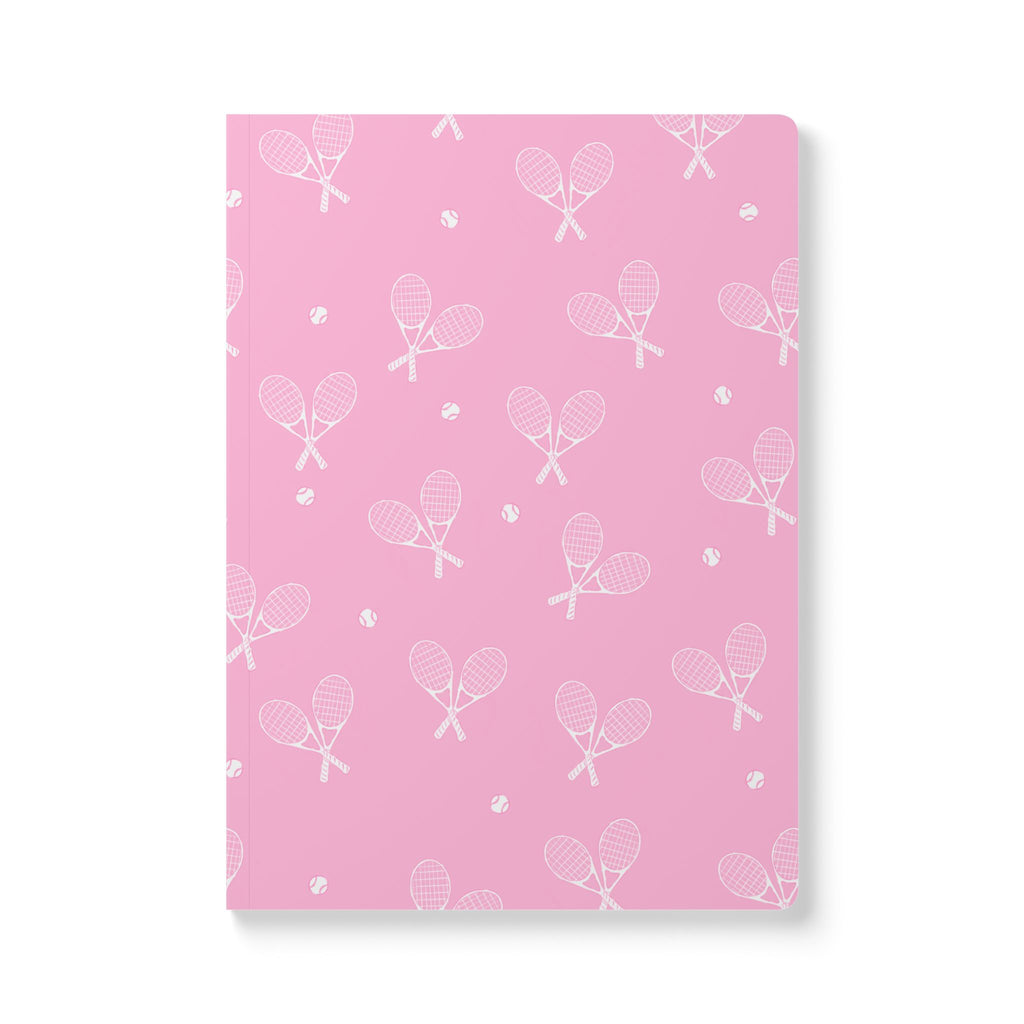 Causing a Racquet Tennis Soft Cover Notebook