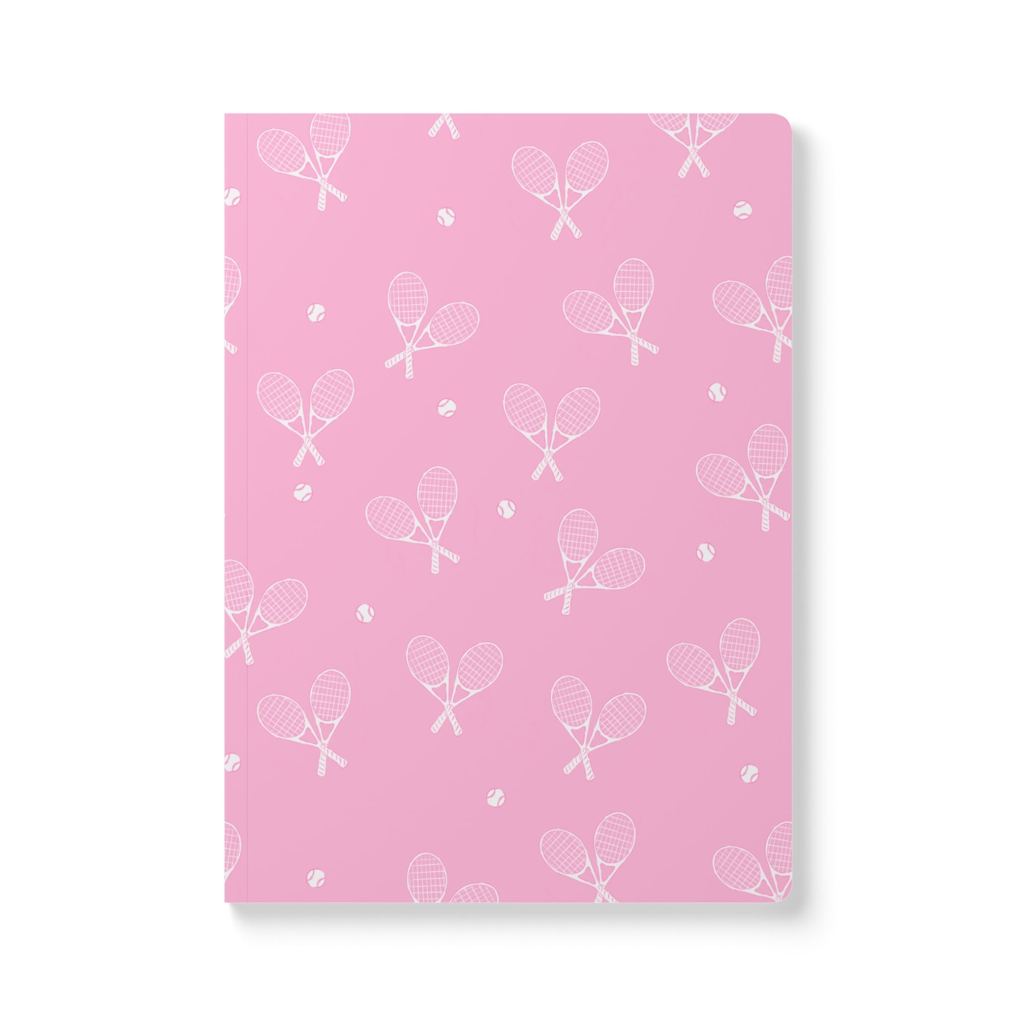 Causing a Racquet Tennis Soft Cover Notebook