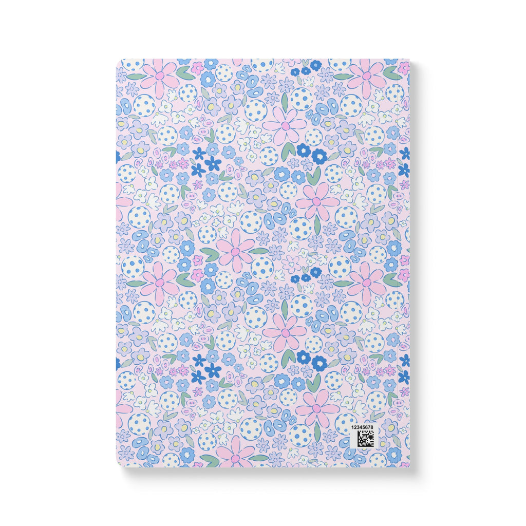 Floral Rally Pickleball Soft Cover Notebook
