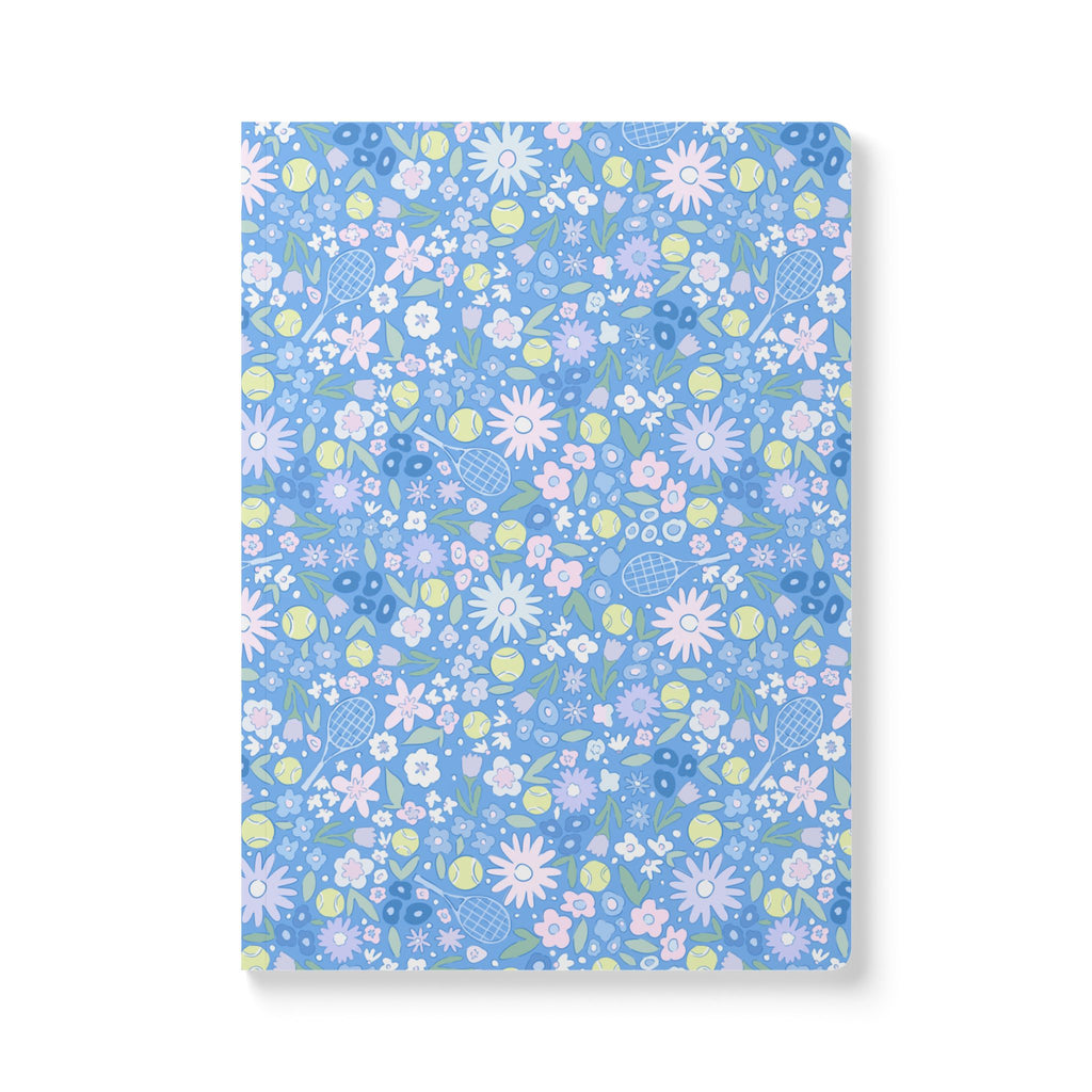 Tennis Blues Soft Cover Notebook