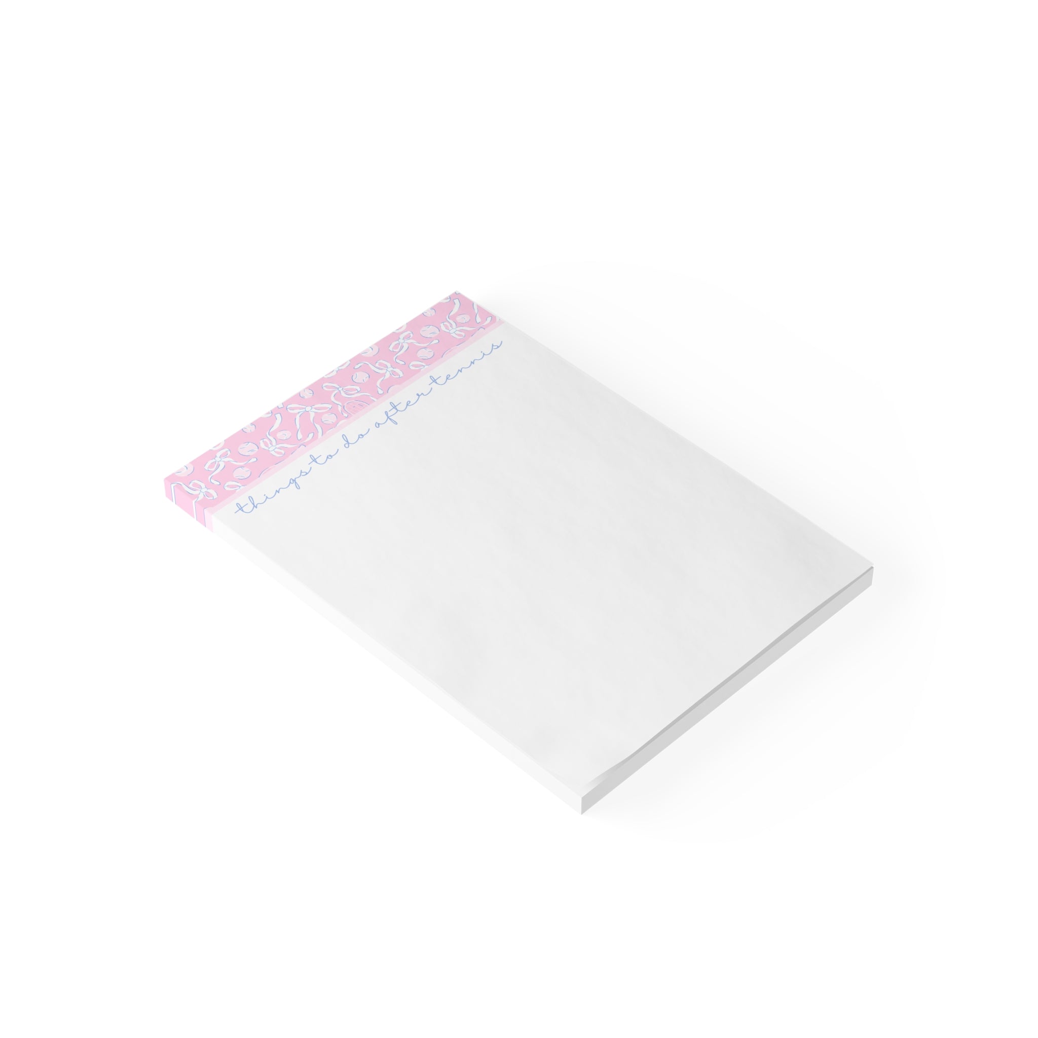 Pink Bows and BallsTennis Post-It Notes