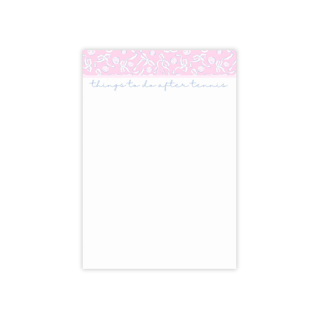 Pink Bows and BallsTennis Post-It Notes