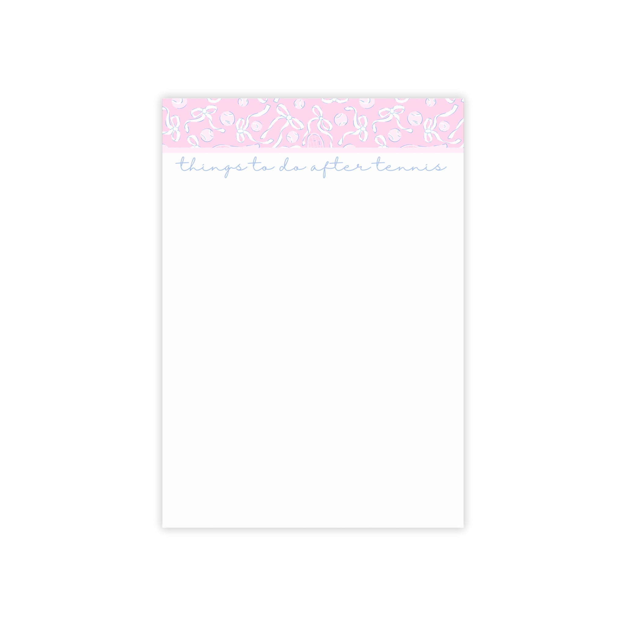 Pink Bows and BallsTennis Post-It Notes