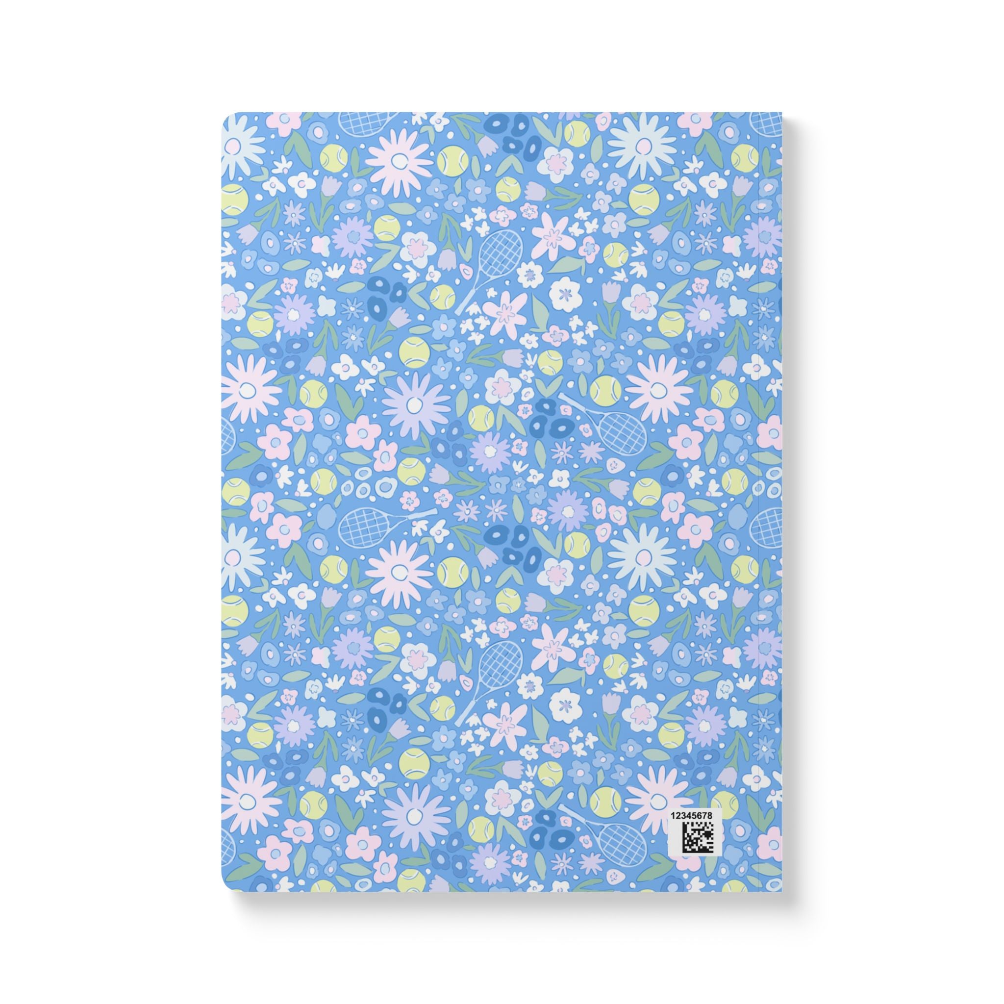Tennis Blues Soft Cover Notebook