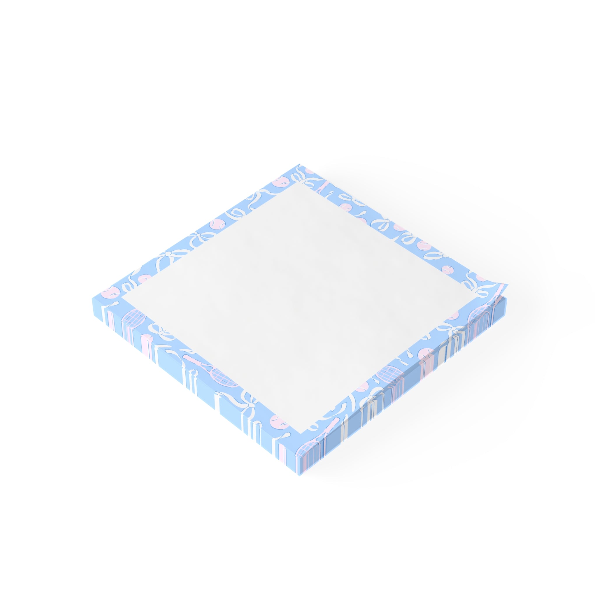 Blue Bows and Balls Post-It Notes