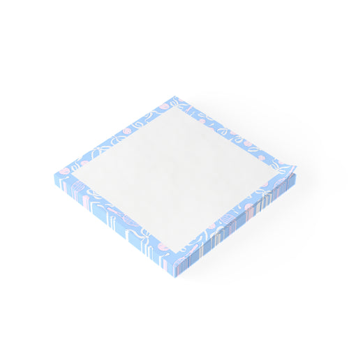 Blue Bows and Balls Post-It Notes