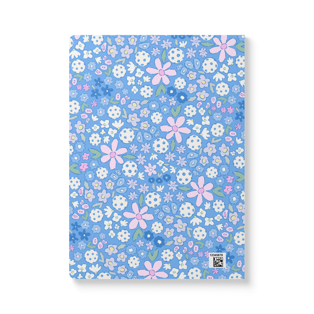 Bloom And Dink Pickleball Soft Cover Notebook