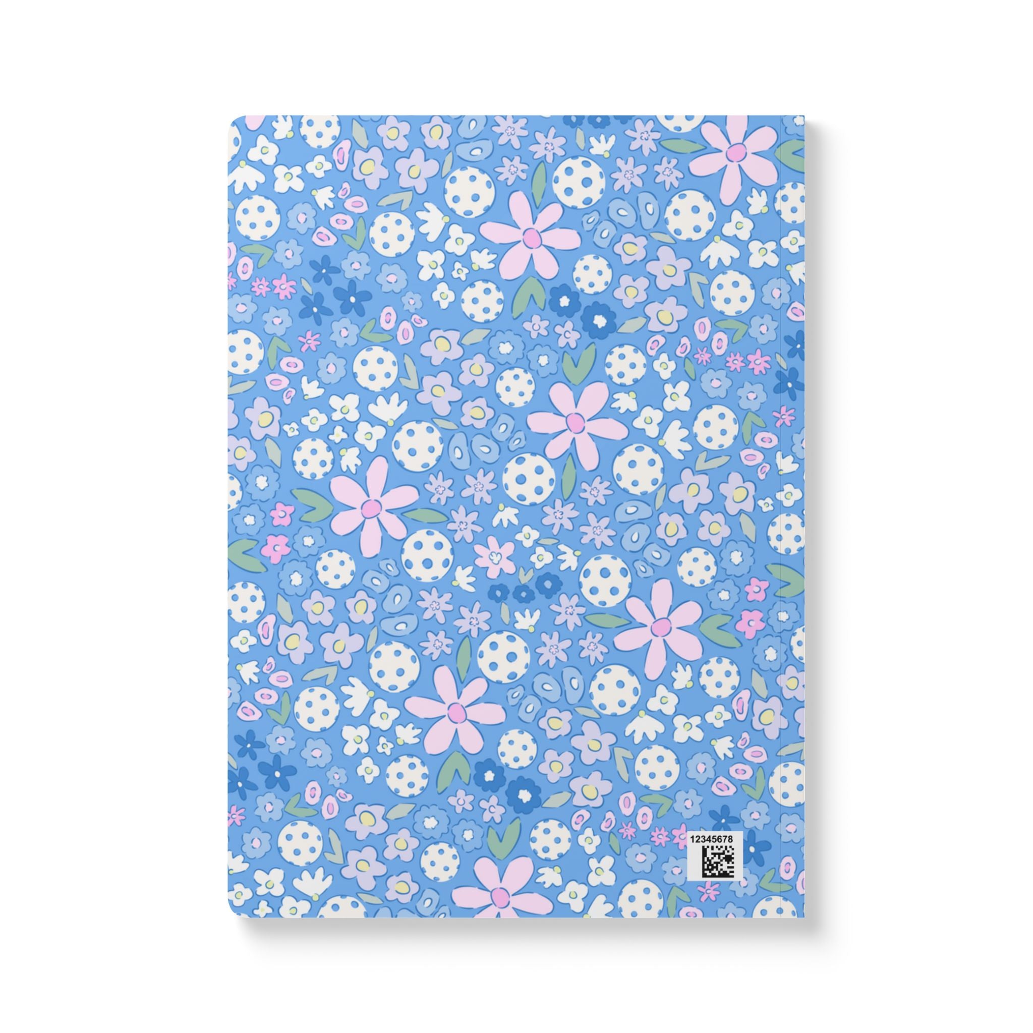 Bloom And Dink Pickleball Soft Cover Notebook