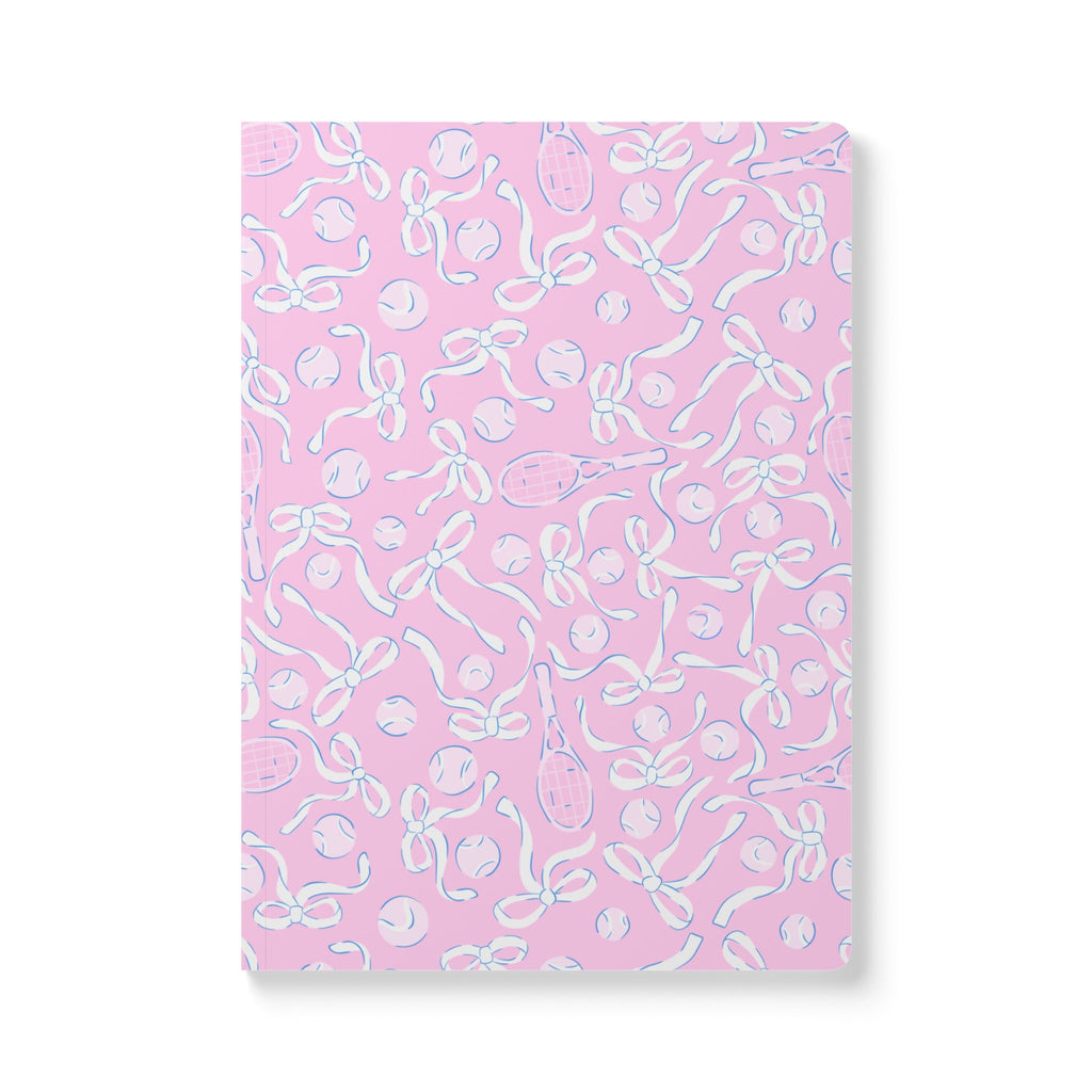 Pretty Pink Tennis Soft Cover Notebook