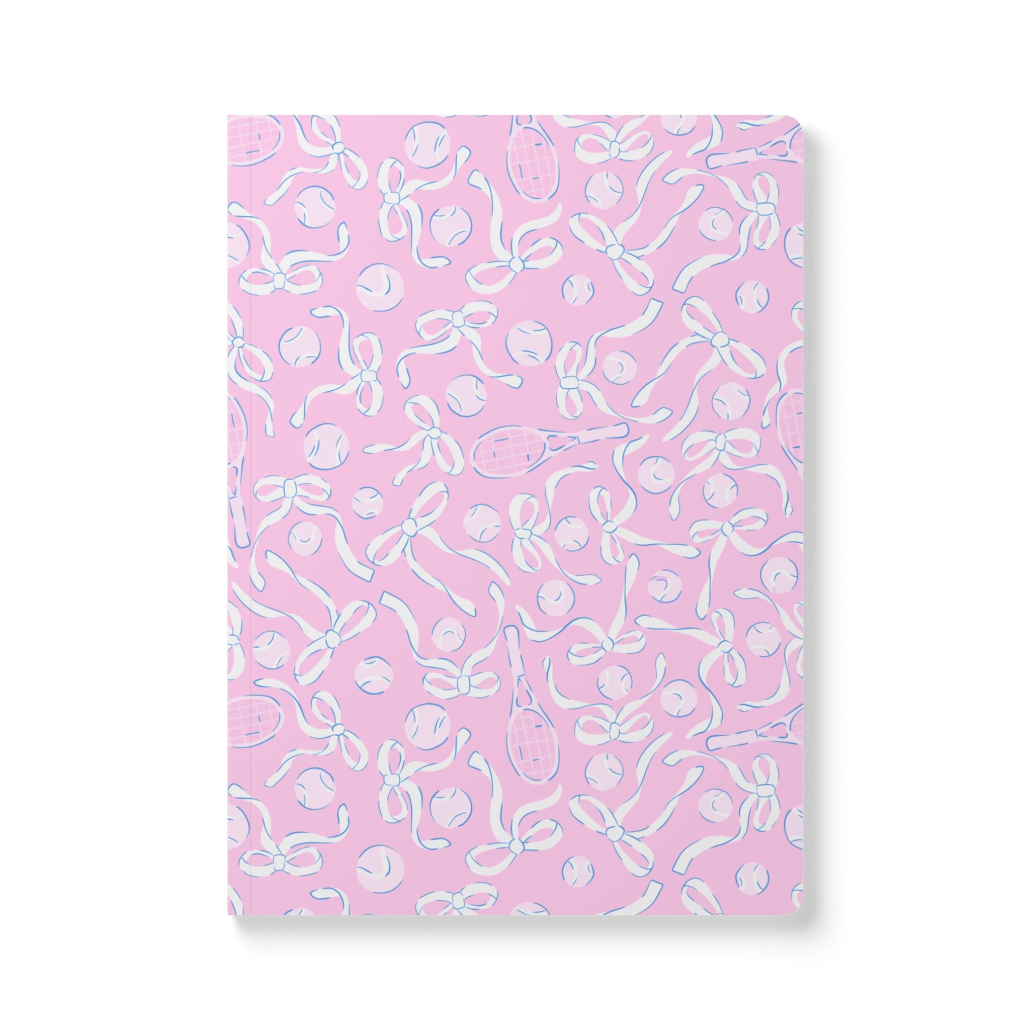 Pretty Pink Tennis Soft Cover Notebook
