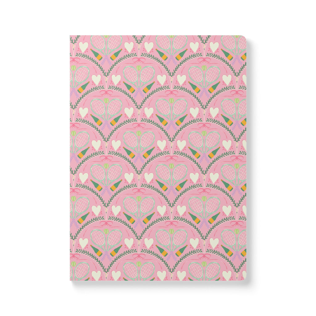 Serves and Champagne Soft Cover Notebook