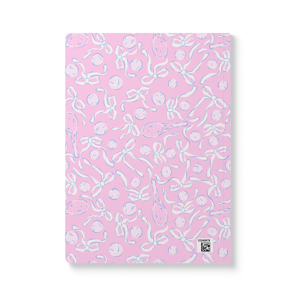 Pretty Pink Tennis Soft Cover Notebook