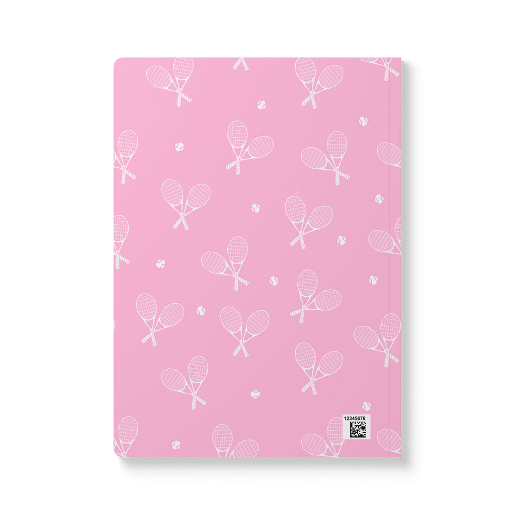 Causing a Racquet Tennis Soft Cover Notebook