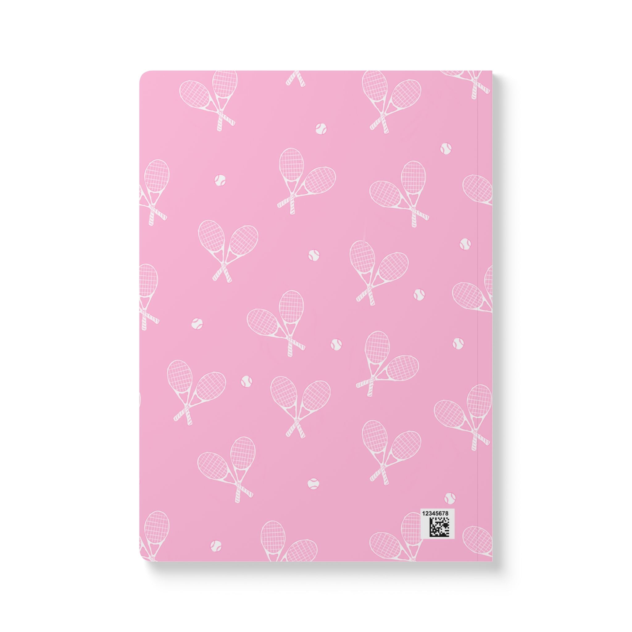 Causing a Racquet Tennis Soft Cover Notebook