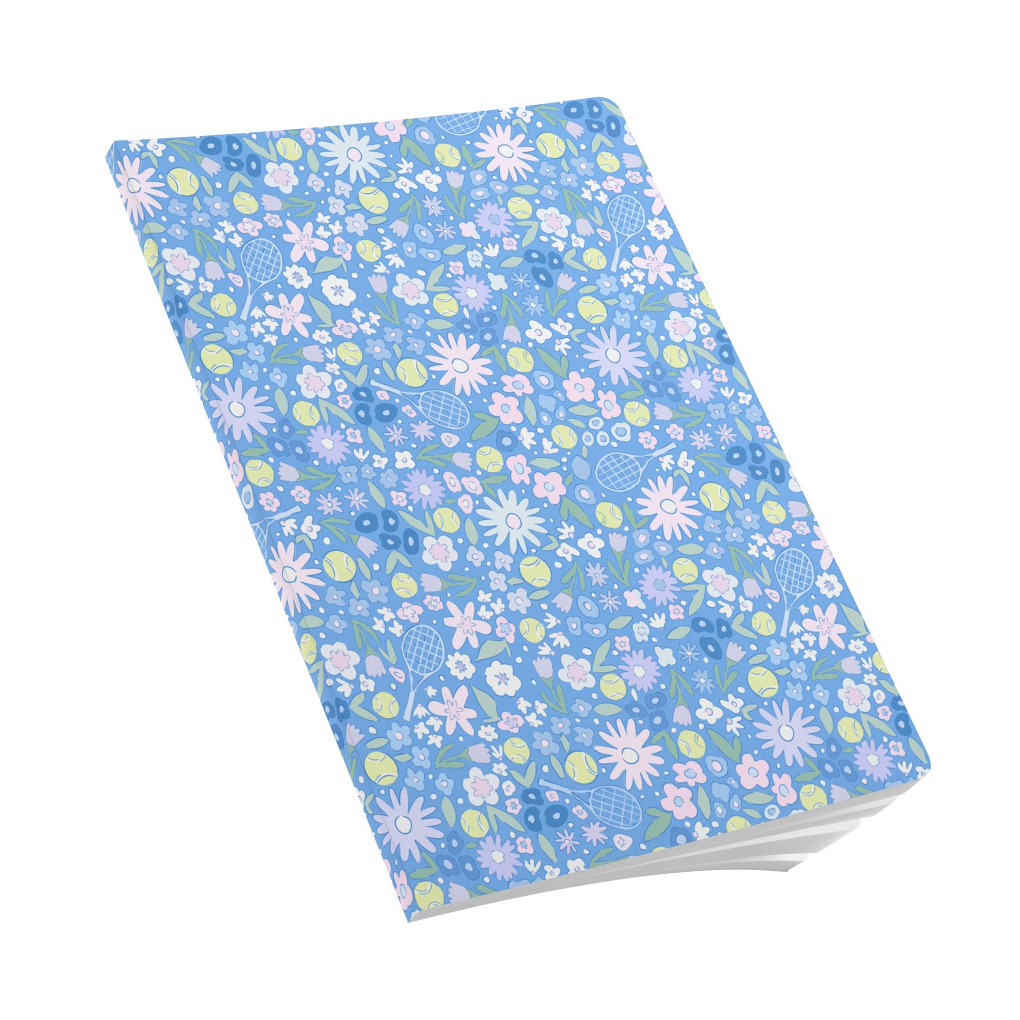 Tennis Blues Soft Cover Notebook