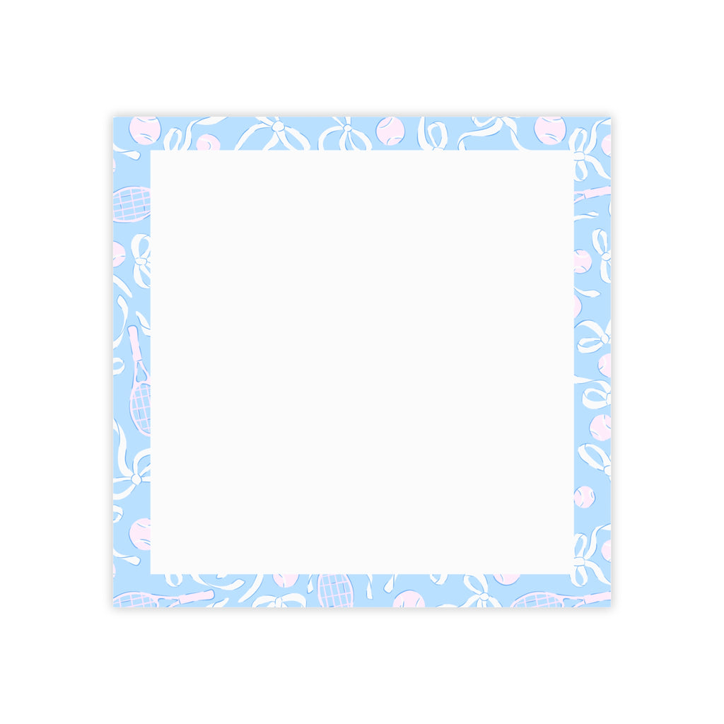 Blue Bows and Balls Post-It Notes